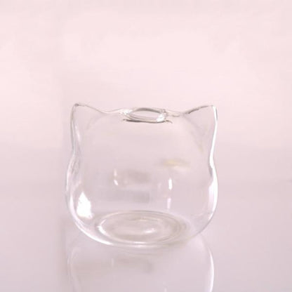 Cat Shaped Glass Vase