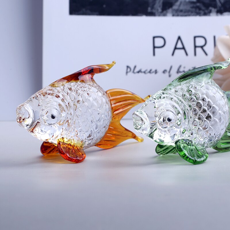 Crystal Goldfish Miniature Figurine (Multi Colors)