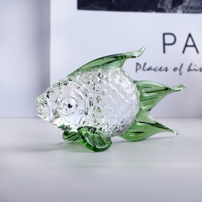 Crystal Goldfish Miniature Figurine (Multi Colors)