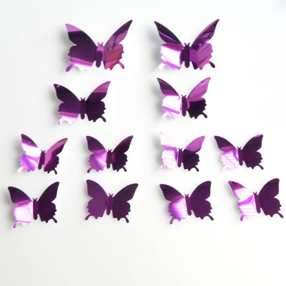 Creative Butterfly Refrigerator Sticker Home Decoration Kitchen Mural DIY Wall Stickers Party Sticker Kids Room Wallpaper