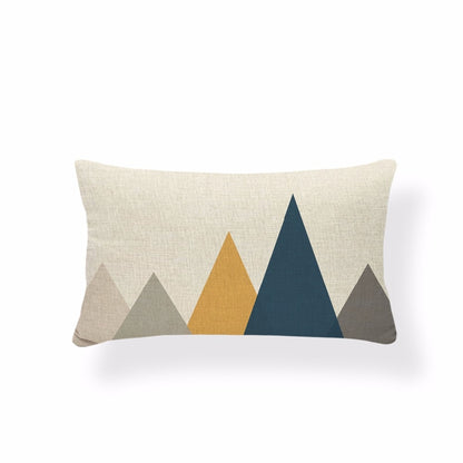 Rectangle Cushion Cover Geometry Pillow Cover Nordic Style Decoration Throw Pillow Covers Zigzag 30X50 Cotton Linen Customized