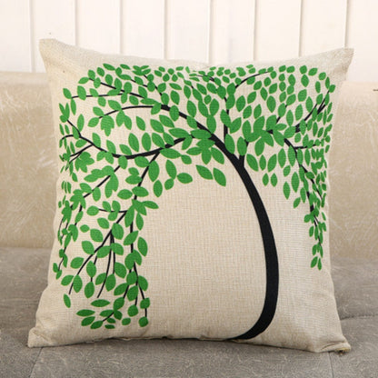 LOVE Happy Tree Printed Linen Pillow Covers (Multi Styles/ Colors)