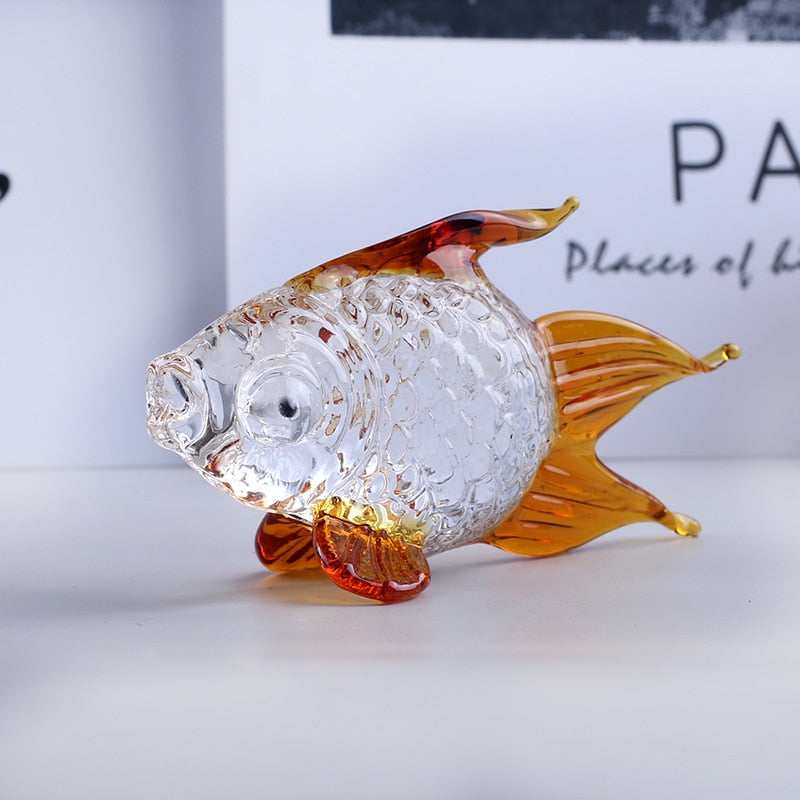 Crystal Goldfish Miniature Figurine (Multi Colors)