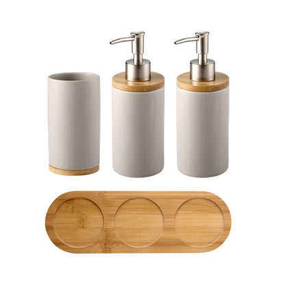 UNTIOR 3PCS Ceramic Bathroom Accessories Set