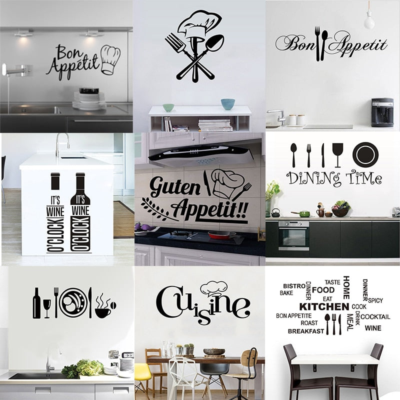 Kitchen Wall Stickers Vinyl Wall Decals