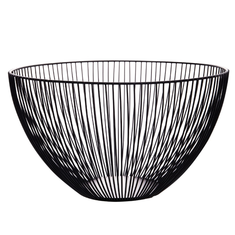 Metal Fruit Vegetable Storage Bowls Kitchen Eggs Baskets Holder Nordic Minimalism