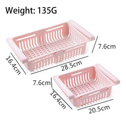 Fridge Organizer Storage Box Refrigerator Drawer Plastic Storage Container Shelf