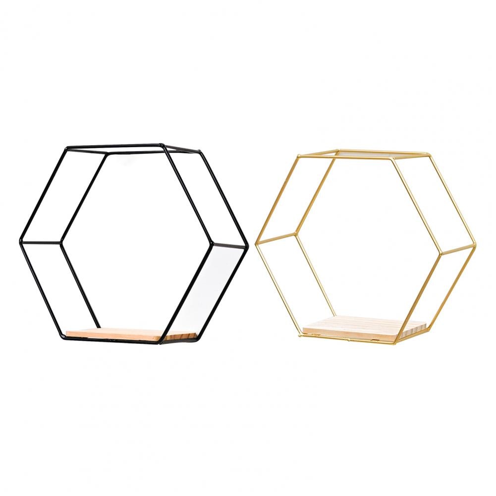 Wall Shelf Floating Shelves Wall Mounted Hexagon Storage Holder