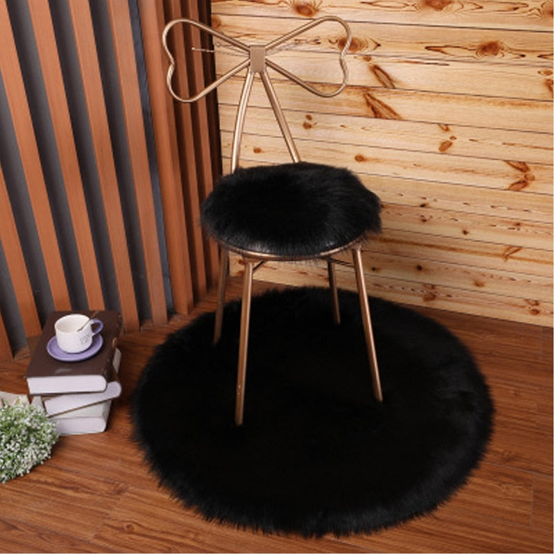 Luxury Soft Small Artificial Sheepskin Rug Chair Cover (Multi Colors)