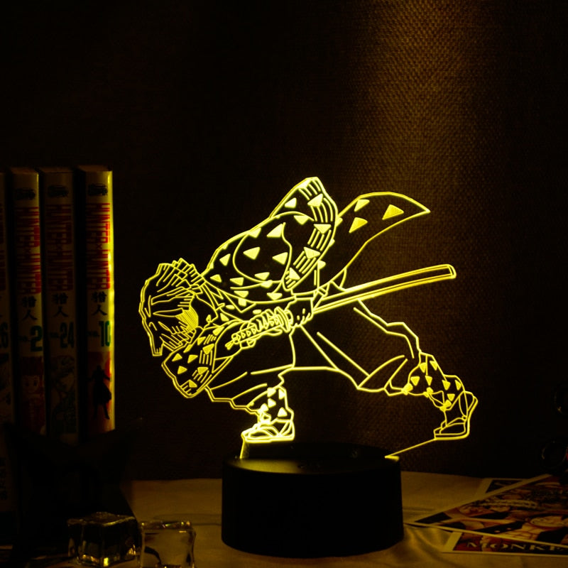 Anime Demon Slayer Acrylic LED Night Light Lamps (Multi Styles)