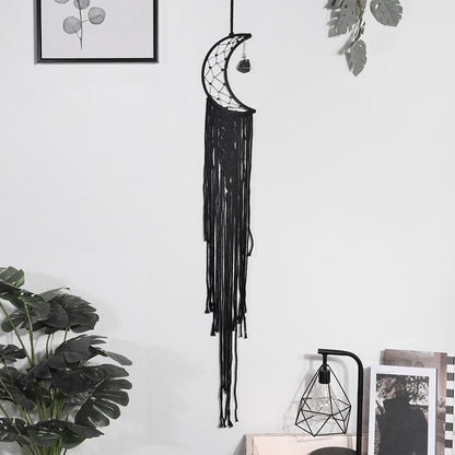 Black Moon Star Macrame Dream catcher Nordic Home Decoration Accessories Boho