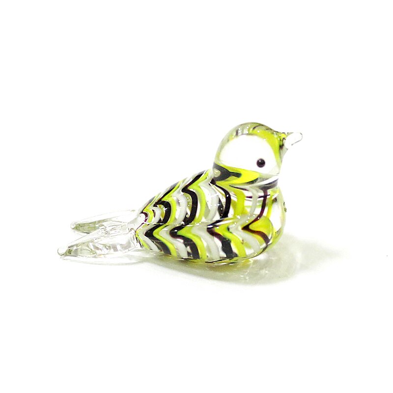 Custom Mini Glass Bird Figurine 4cm (Multi Colors)