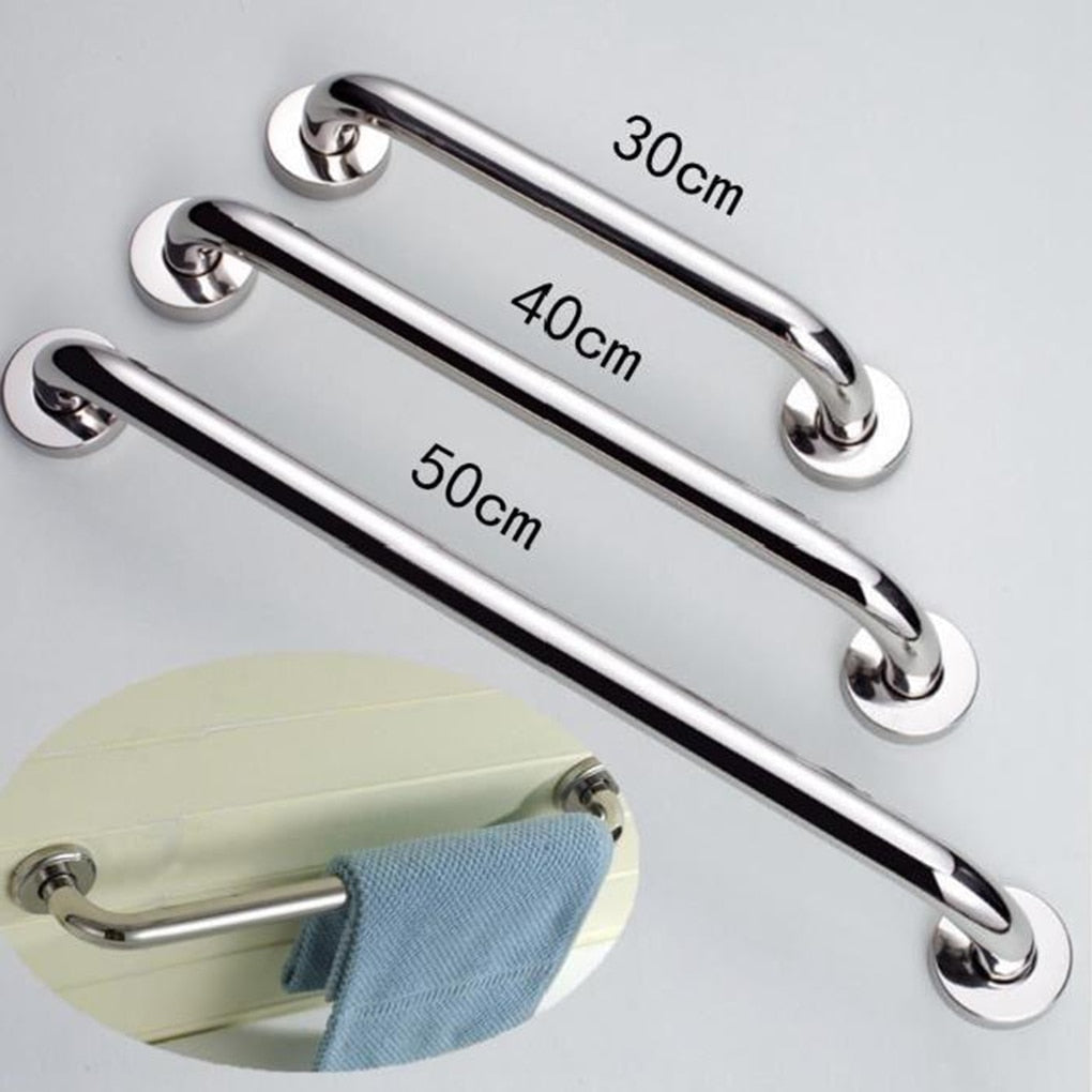 1PC Stainless Steel 300/400/500mm Bathroom Tub Toilet Handrail Grab Bar Shower Safety Support Handle Towel Rack