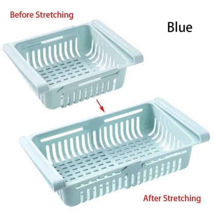 Fridge Organizer Storage Box Refrigerator Drawer Plastic Storage Container Shelf