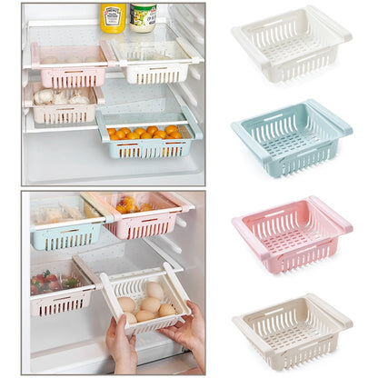 Fridge Organizer Storage Box Refrigerator Drawer Plastic Storage Container Shelf