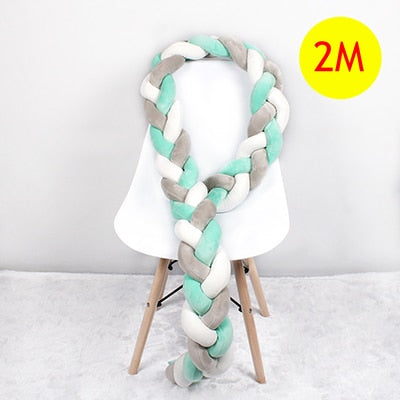 Baby Bed Bumper Braid Knot 1M-4M (Multi Colors)