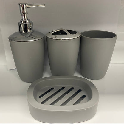 4Pcs Bathroom Set Plastic