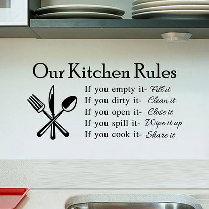 Kitchen Wall Stickers Vinyl Wall Decals