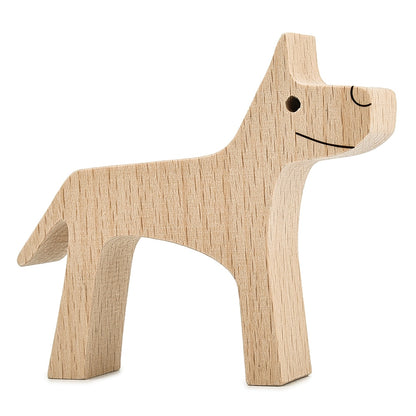 Handmade Wood Dog Decor Sculptures (Multi Styles)