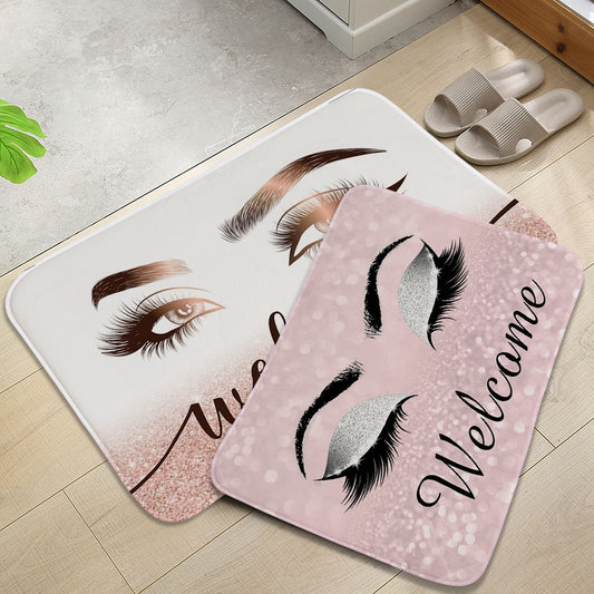 Cartoon Eyelash Anti-slip Absorb water Bath Mat (Multi Styles/Colors)