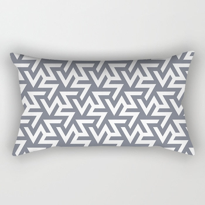 Gray Lumbar Pillows Case 30X50CM (Multi Styles)