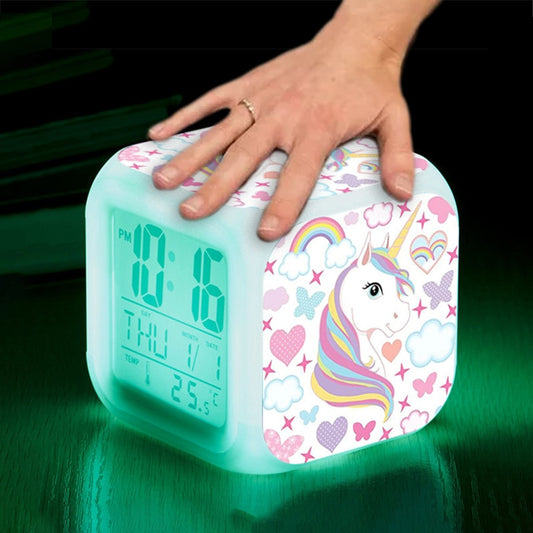 LED Digital Unicorn Alarm Clock (Multi-Function/Styles/Colors)