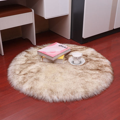 Luxury Soft Small Artificial Sheepskin Rug Chair Cover (Multi Colors)