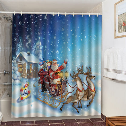 3D Waterproof Bathroom Curtain