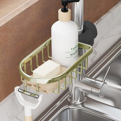 Bathroom Faucet Storage Rack 2pcs Shower Soap Holder Bathroom Organization Shower Gel Holder Bathroom Accessories Set