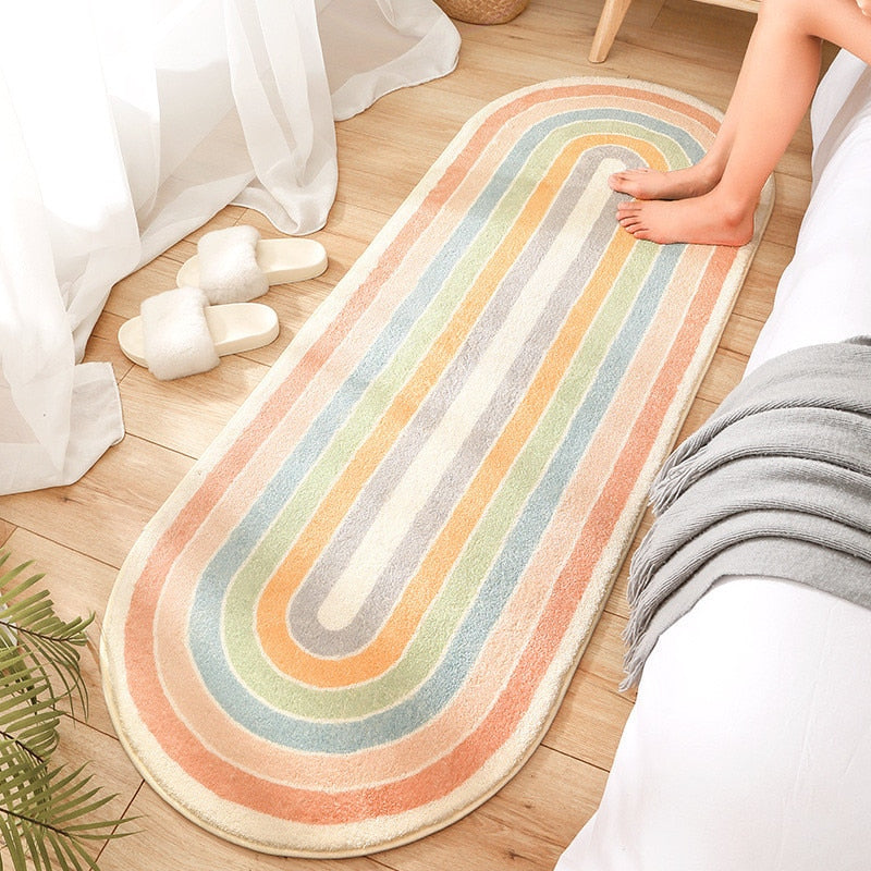 Modern Geometry Soft Long Carpet Non Slip (Multi Colors)