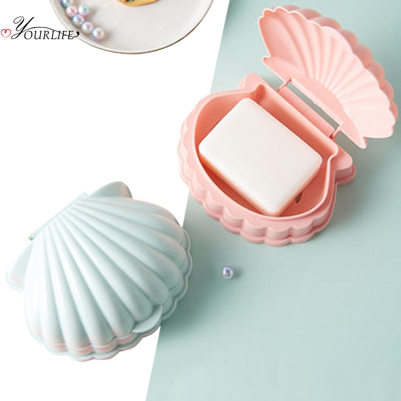 OYOURLIFE Creative Portable Shell Shape Soap Box