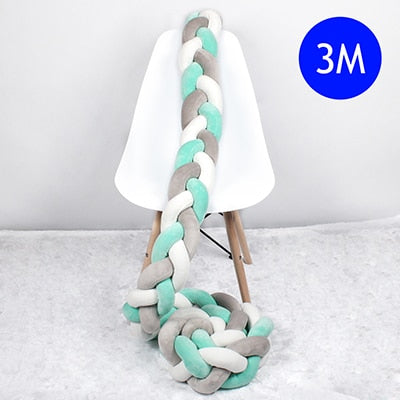 Baby Bed Bumper Braid Knot 1M-4M (Multi Colors)