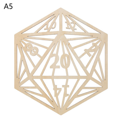 1PC Wood Wall Flower of Life Shape Non-slip Coaster