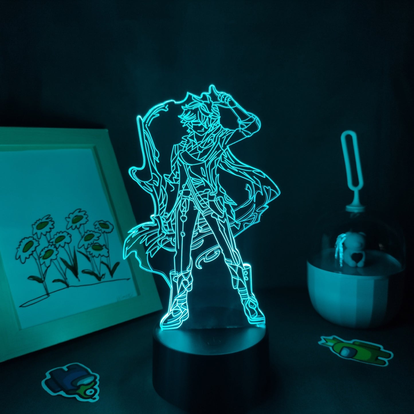 Genshin Impact Game Figure Barbatos  Decorative Lamp Color Changeable LED (Multi Styles)