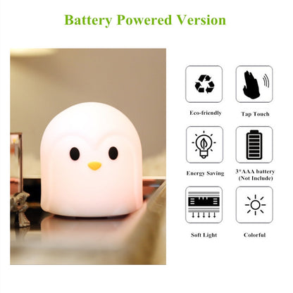 Cartoon LED Touch Sensor Night Light Colorful Lamp Battery Powered (Multi Styles)