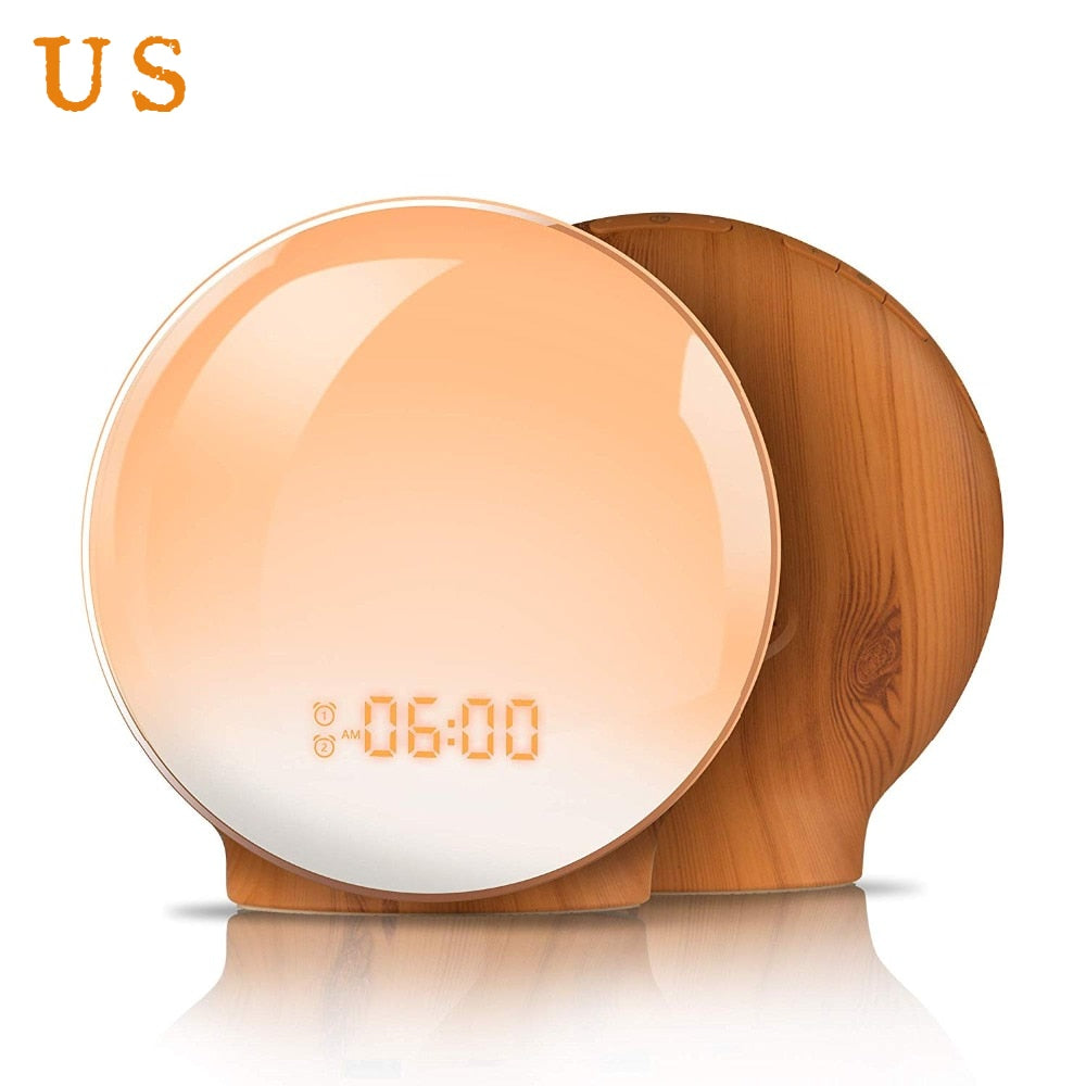 Sunrise Sunset Light Function Digital Alarm Clock