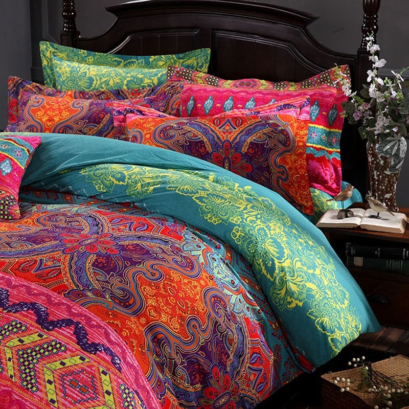 Bohemian 3D comforter Mandala duvet cover set