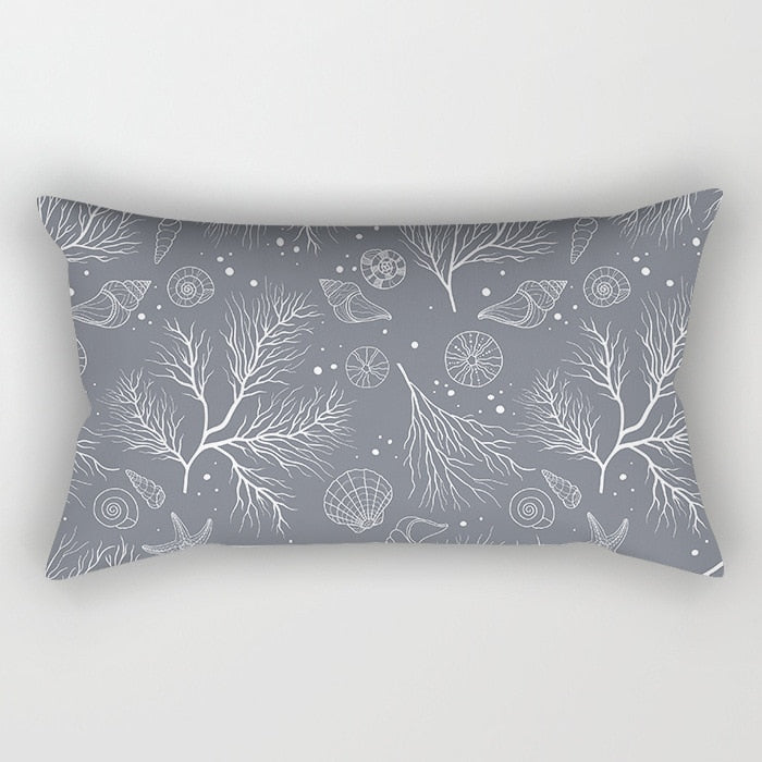 Gray Lumbar Pillows Case 30X50CM (Multi Styles)