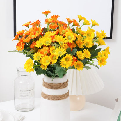 Autumn Artificial Silk Daisy Bouquet Fake Flowers (Multi Colors)