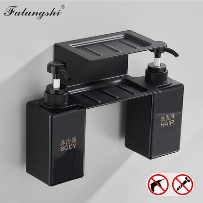 Double 450ml Liquid Soap Dispensers Pump Wall Mount