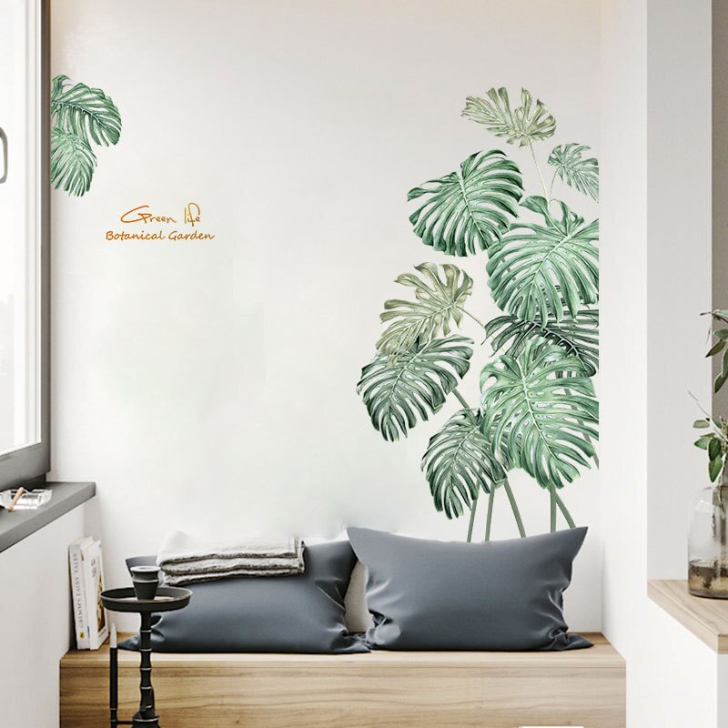 Green Leaf Wall Stickers