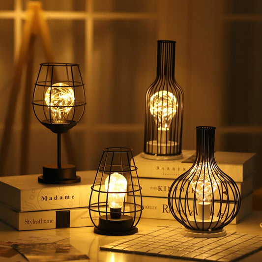 Wine Glass Bottle LED  Table Lamp (Multi Styles)