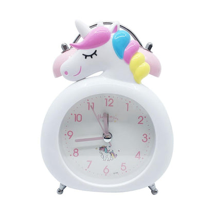 Unicorn Alarm Mini Small Snooze Clock (Multi Colors)