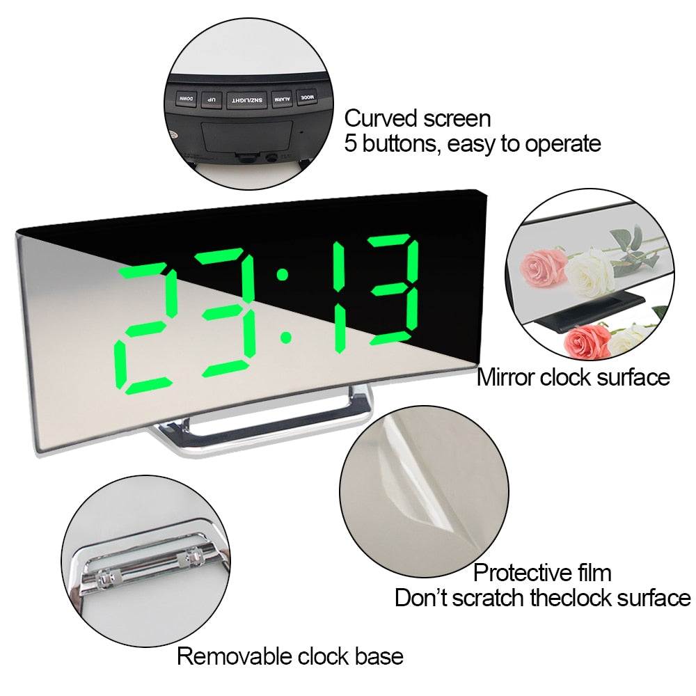 Digital LED Alarm Clock (Multi Styles/Colors)