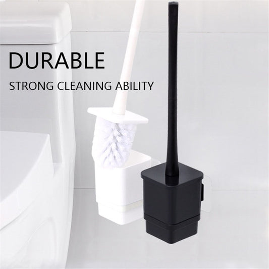 Corner Toilet Brush Set  with Storage Rack Wall-mounted Modern