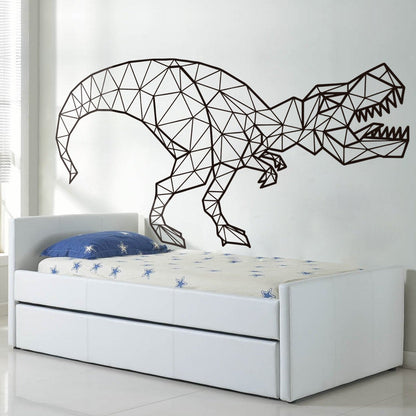 Geometric Tyrannosaurus Wall Stickers Dinosaur Wall Decals Decor