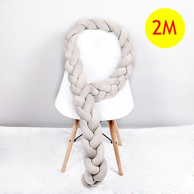 Baby Bed Bumper Braid Knot 1M-4M (Multi Colors)