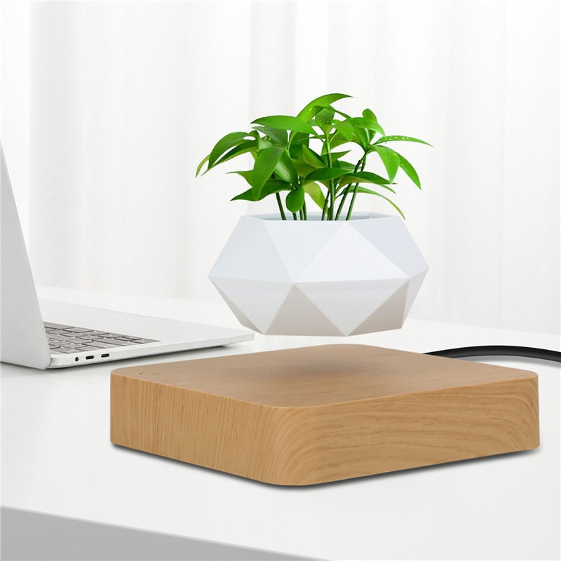 Levitating Air Bonsai Pot Rotation Flower Pot Planters Magnetic