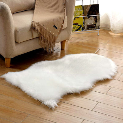 Fur Faux Sheepskin Soft Carpet Washable Seat Mats / Fluffy Floor Rugs (Multi Colors)