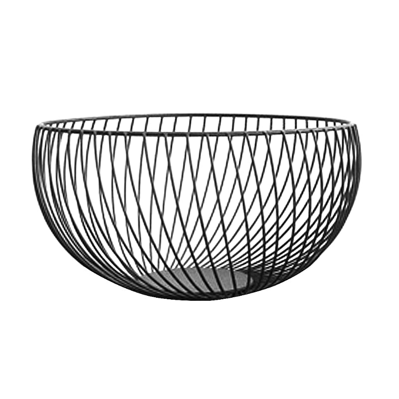 Metal Fruit Vegetable Storage Bowls Kitchen Eggs Baskets Holder Nordic Minimalism